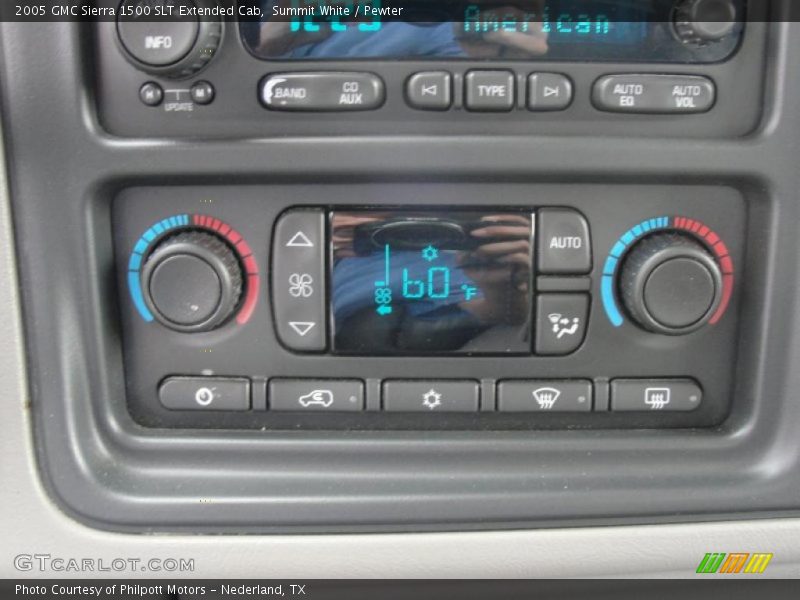 Summit White / Pewter 2005 GMC Sierra 1500 SLT Extended Cab