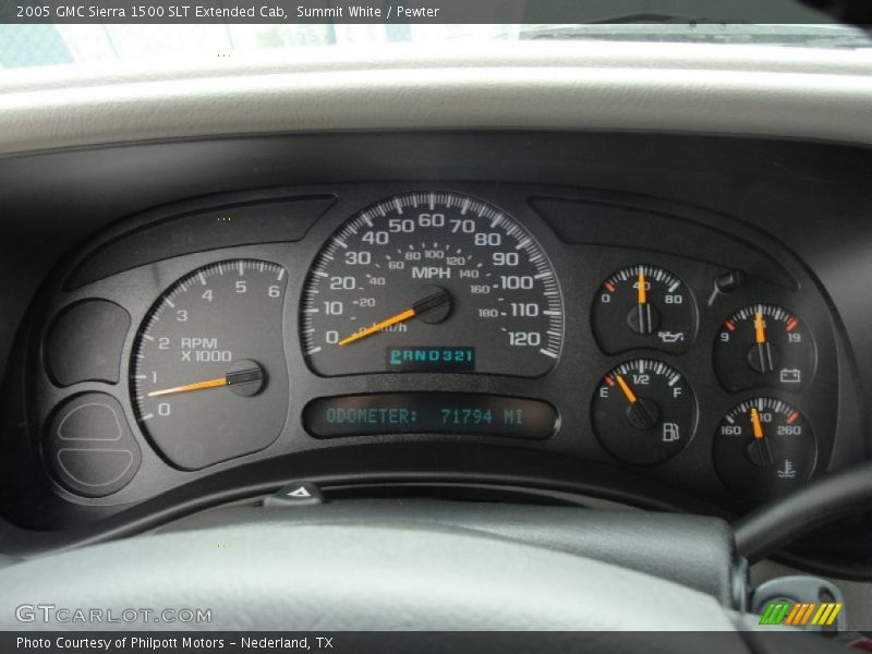  2005 Sierra 1500 SLT Extended Cab SLT Extended Cab Gauges