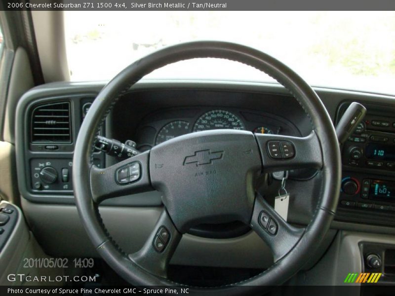 Silver Birch Metallic / Tan/Neutral 2006 Chevrolet Suburban Z71 1500 4x4