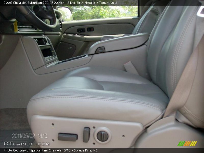 Silver Birch Metallic / Tan/Neutral 2006 Chevrolet Suburban Z71 1500 4x4