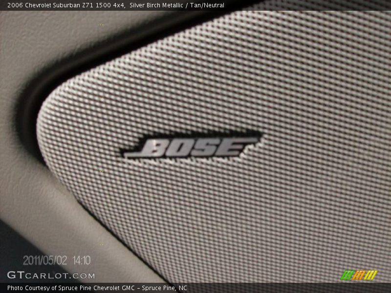 Silver Birch Metallic / Tan/Neutral 2006 Chevrolet Suburban Z71 1500 4x4