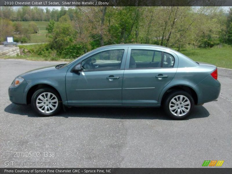 Silver Moss Metallic / Ebony 2010 Chevrolet Cobalt LT Sedan