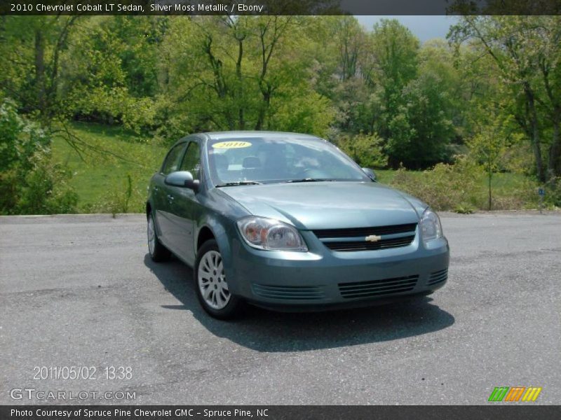 Silver Moss Metallic / Ebony 2010 Chevrolet Cobalt LT Sedan