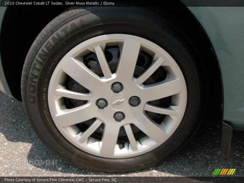 Silver Moss Metallic / Ebony 2010 Chevrolet Cobalt LT Sedan