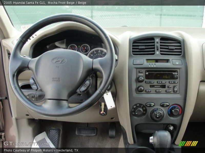 Mocha Frost Beige / Beige 2005 Hyundai Santa Fe GLS