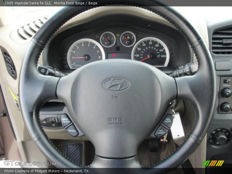 Mocha Frost Beige / Beige 2005 Hyundai Santa Fe GLS