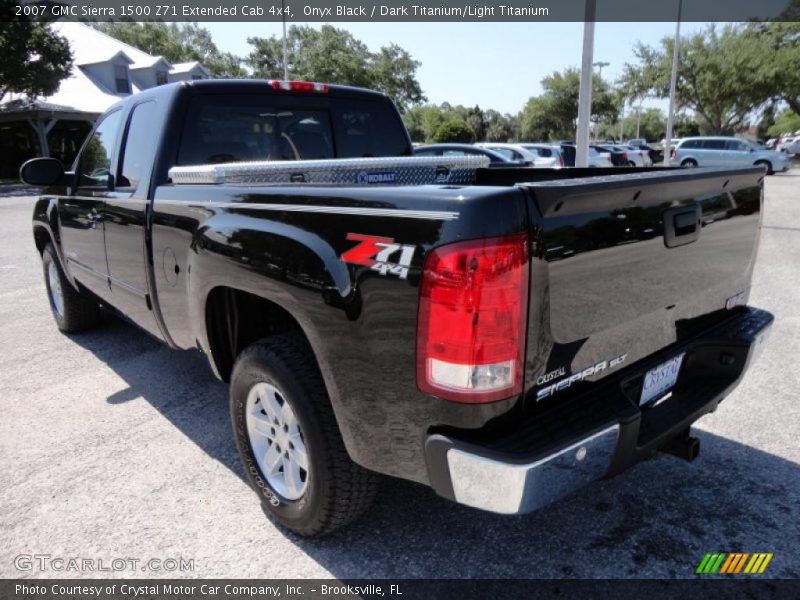 Onyx Black / Dark Titanium/Light Titanium 2007 GMC Sierra 1500 Z71 Extended Cab 4x4