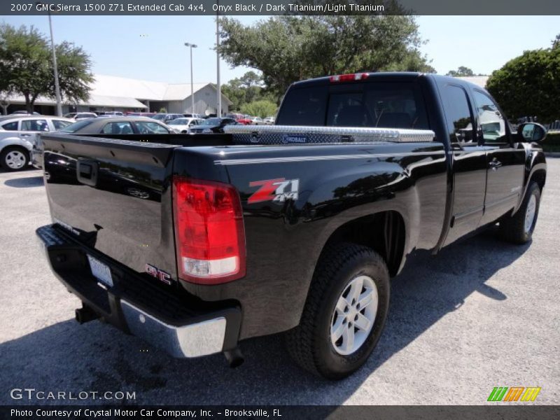 Onyx Black / Dark Titanium/Light Titanium 2007 GMC Sierra 1500 Z71 Extended Cab 4x4
