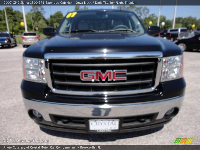 Onyx Black / Dark Titanium/Light Titanium 2007 GMC Sierra 1500 Z71 Extended Cab 4x4