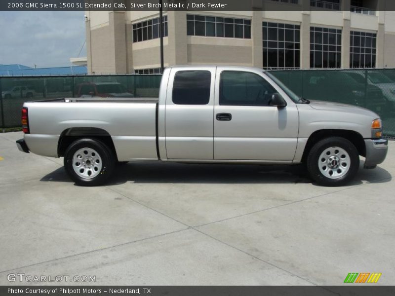 Silver Birch Metallic / Dark Pewter 2006 GMC Sierra 1500 SL Extended Cab