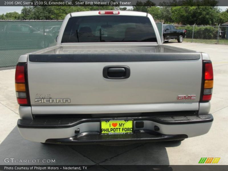 Silver Birch Metallic / Dark Pewter 2006 GMC Sierra 1500 SL Extended Cab