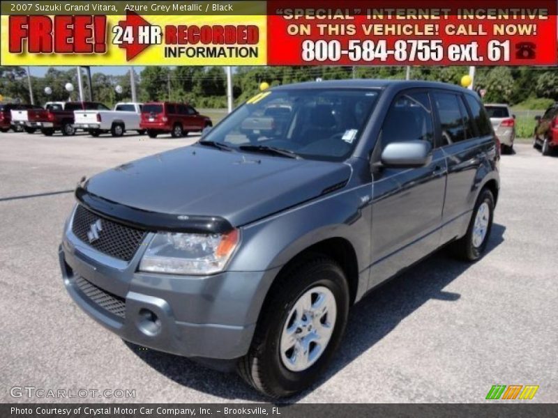 Azure Grey Metallic / Black 2007 Suzuki Grand Vitara