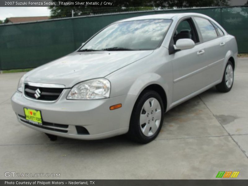 Titanium Silver Metallic / Grey 2007 Suzuki Forenza Sedan