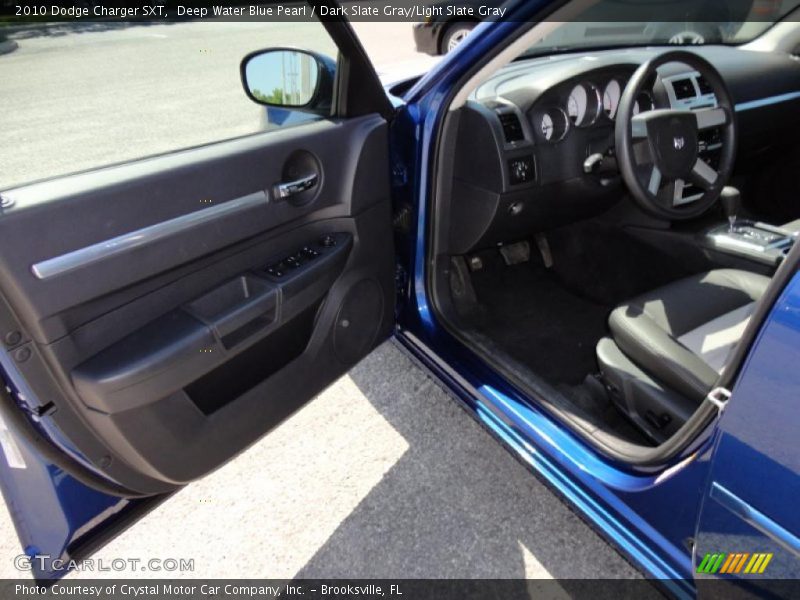 Deep Water Blue Pearl / Dark Slate Gray/Light Slate Gray 2010 Dodge Charger SXT
