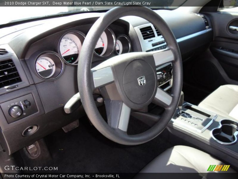 Deep Water Blue Pearl / Dark Slate Gray/Light Slate Gray 2010 Dodge Charger SXT