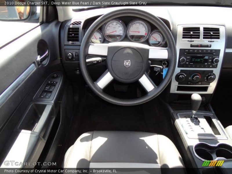 Deep Water Blue Pearl / Dark Slate Gray/Light Slate Gray 2010 Dodge Charger SXT