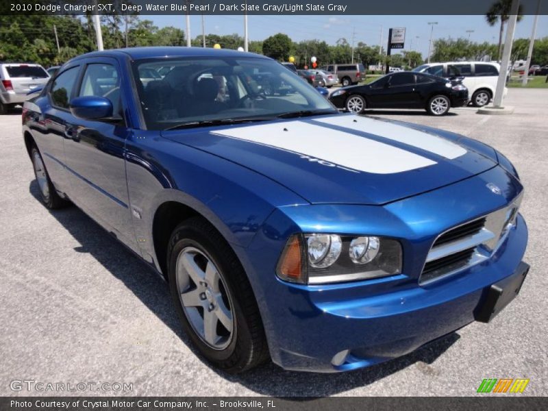 Deep Water Blue Pearl / Dark Slate Gray/Light Slate Gray 2010 Dodge Charger SXT