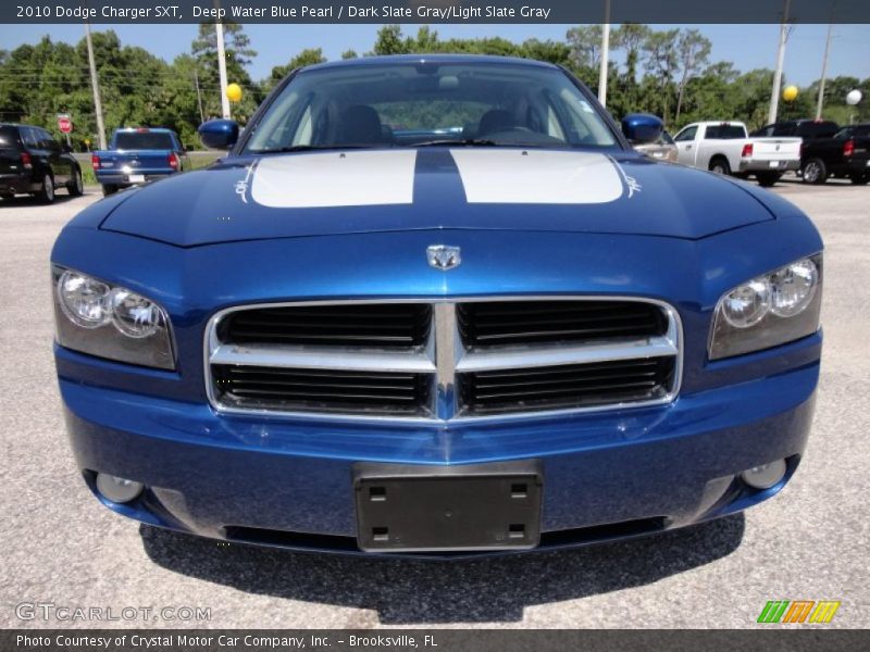 Deep Water Blue Pearl / Dark Slate Gray/Light Slate Gray 2010 Dodge Charger SXT