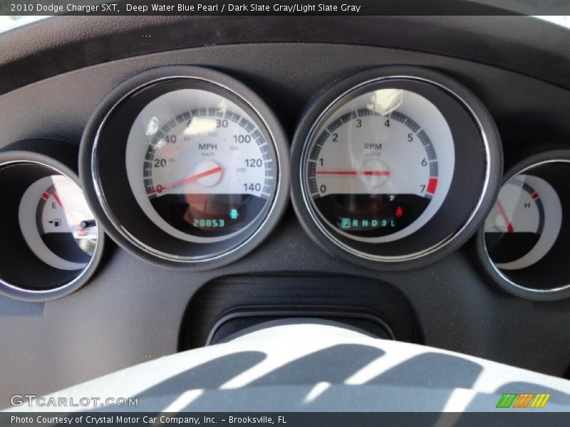 Deep Water Blue Pearl / Dark Slate Gray/Light Slate Gray 2010 Dodge Charger SXT