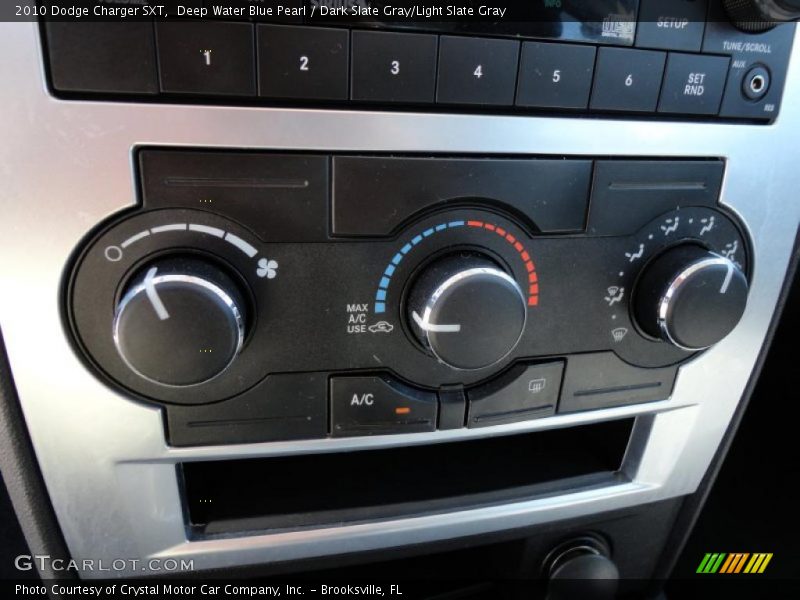 Deep Water Blue Pearl / Dark Slate Gray/Light Slate Gray 2010 Dodge Charger SXT