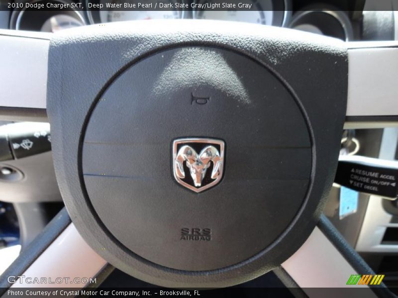 Deep Water Blue Pearl / Dark Slate Gray/Light Slate Gray 2010 Dodge Charger SXT