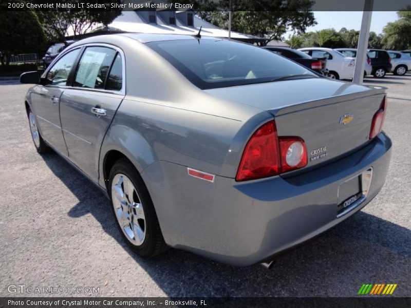 Silver Moss Metallic / Ebony 2009 Chevrolet Malibu LT Sedan