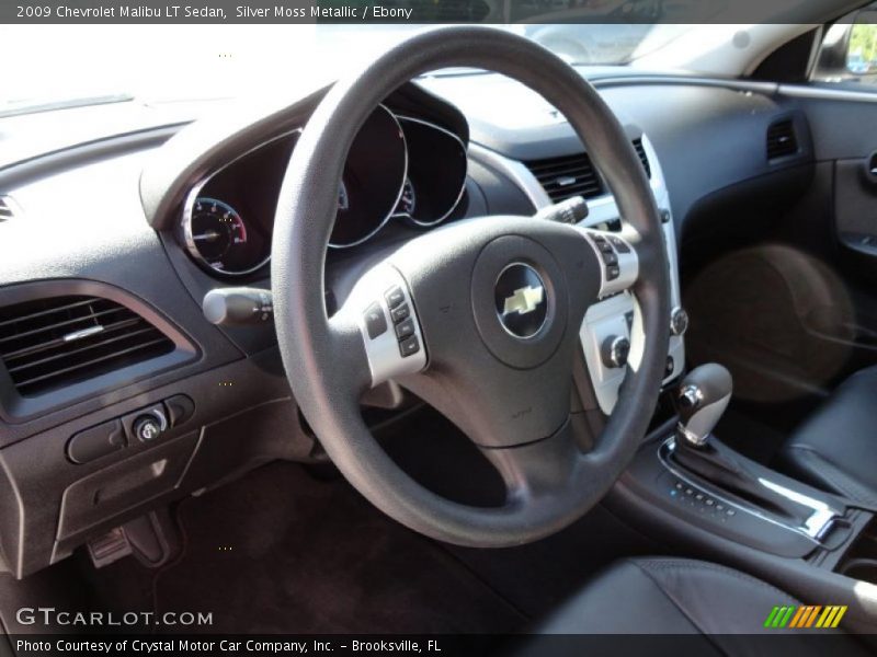 Silver Moss Metallic / Ebony 2009 Chevrolet Malibu LT Sedan