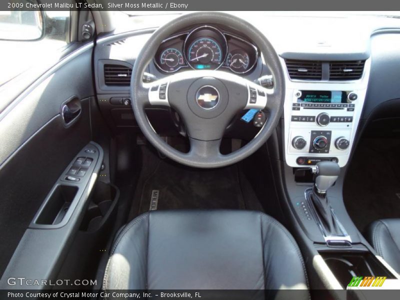 Silver Moss Metallic / Ebony 2009 Chevrolet Malibu LT Sedan