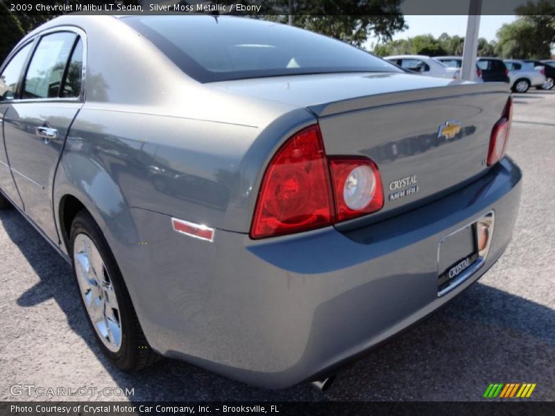 Silver Moss Metallic / Ebony 2009 Chevrolet Malibu LT Sedan