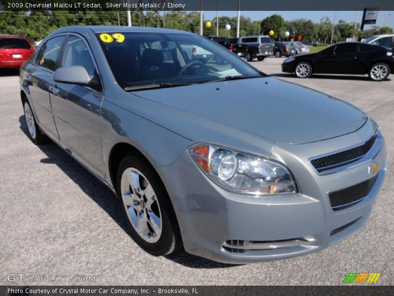 Silver Moss Metallic / Ebony 2009 Chevrolet Malibu LT Sedan