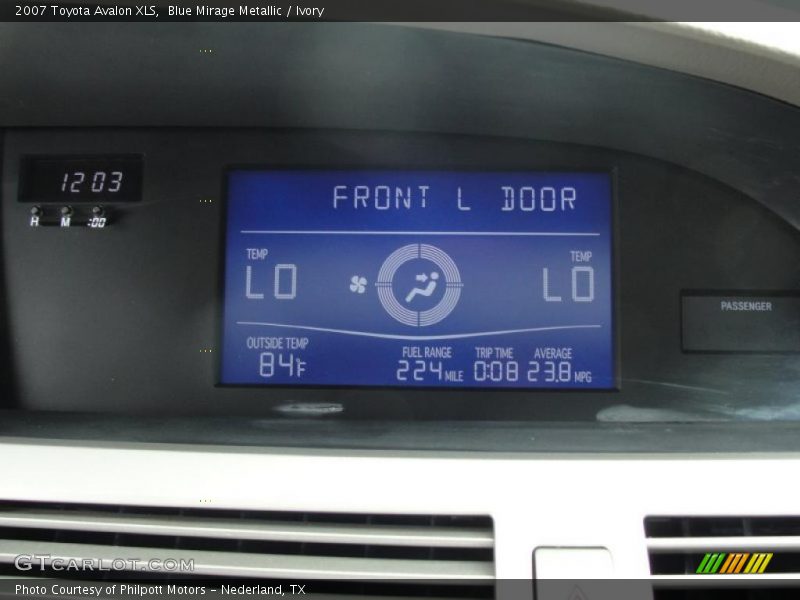 Blue Mirage Metallic / Ivory 2007 Toyota Avalon XLS