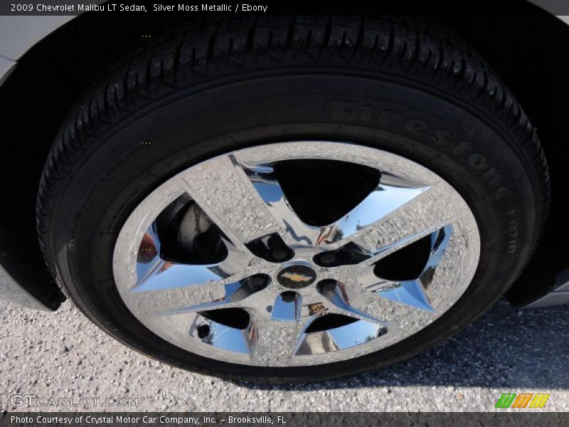 Silver Moss Metallic / Ebony 2009 Chevrolet Malibu LT Sedan