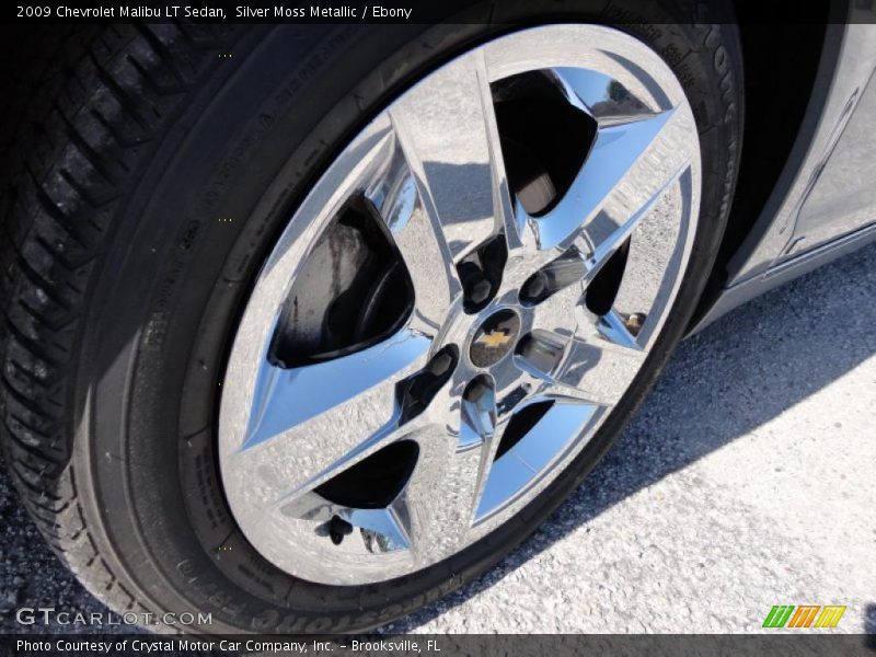 Silver Moss Metallic / Ebony 2009 Chevrolet Malibu LT Sedan