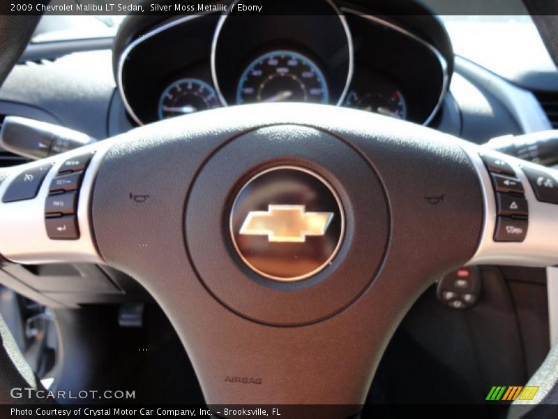Silver Moss Metallic / Ebony 2009 Chevrolet Malibu LT Sedan
