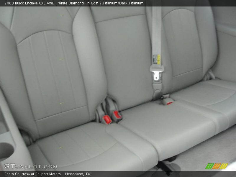 White Diamond Tri Coat / Titanium/Dark Titanium 2008 Buick Enclave CXL AWD