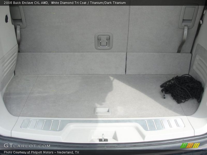 White Diamond Tri Coat / Titanium/Dark Titanium 2008 Buick Enclave CXL AWD