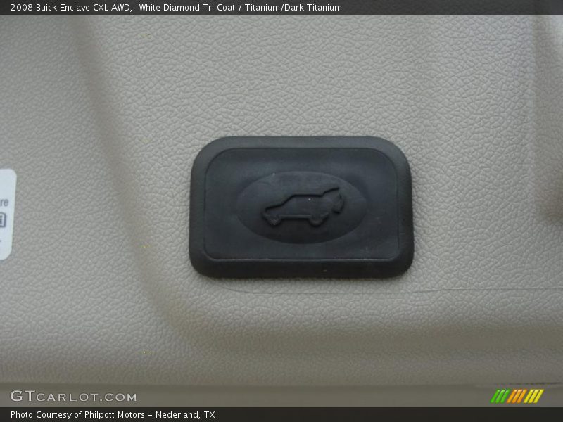 White Diamond Tri Coat / Titanium/Dark Titanium 2008 Buick Enclave CXL AWD