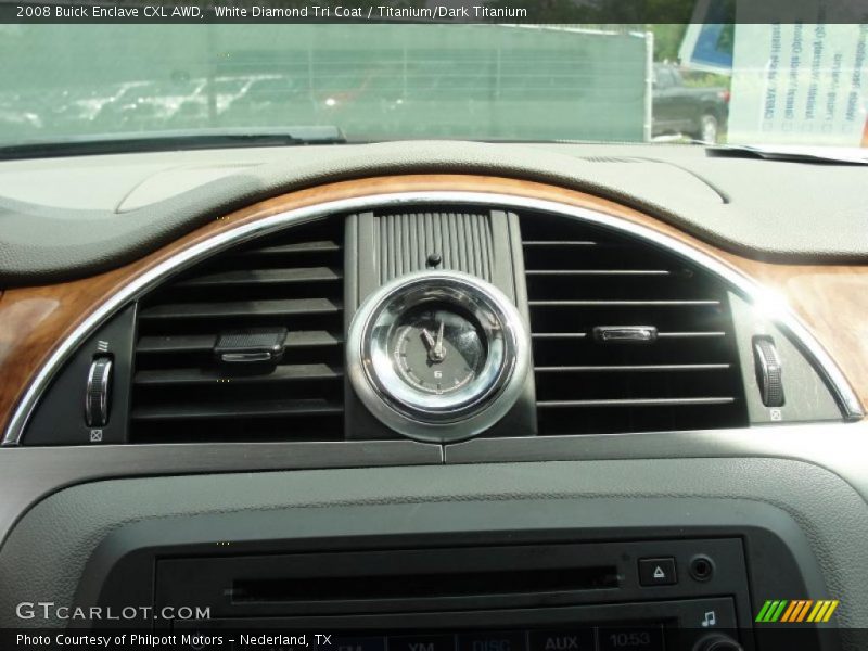 White Diamond Tri Coat / Titanium/Dark Titanium 2008 Buick Enclave CXL AWD