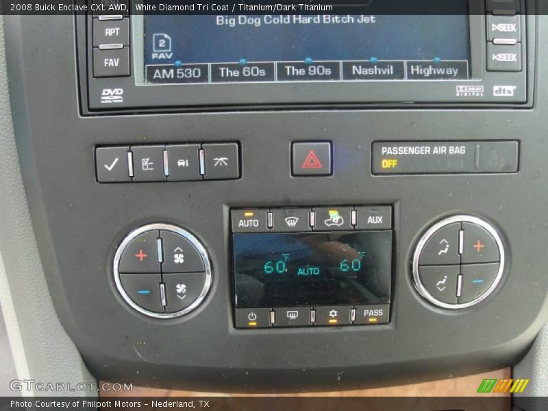 White Diamond Tri Coat / Titanium/Dark Titanium 2008 Buick Enclave CXL AWD
