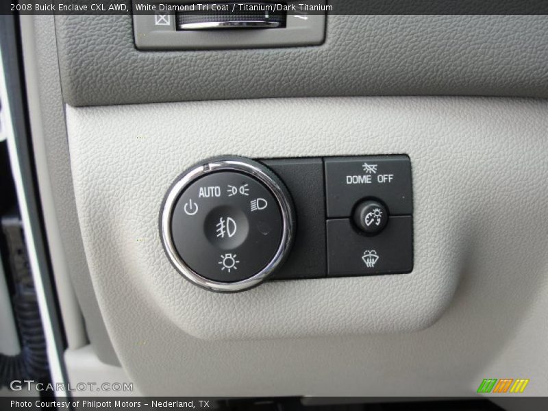 White Diamond Tri Coat / Titanium/Dark Titanium 2008 Buick Enclave CXL AWD