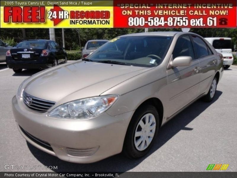 Desert Sand Mica / Taupe 2005 Toyota Camry LE
