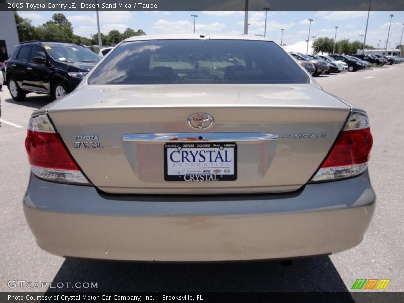 Desert Sand Mica / Taupe 2005 Toyota Camry LE