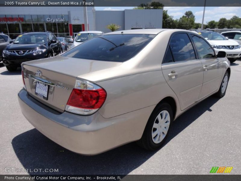 Desert Sand Mica / Taupe 2005 Toyota Camry LE