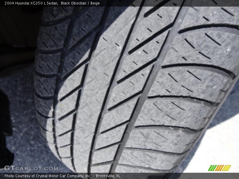 Black Obsidian / Beige 2004 Hyundai XG350 L Sedan