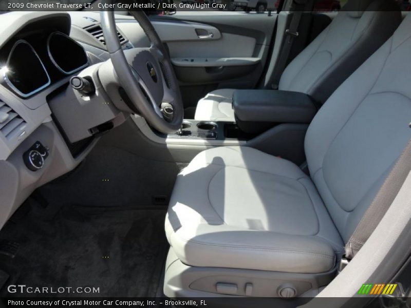 Cyber Gray Metallic / Dark Gray/Light Gray 2009 Chevrolet Traverse LT