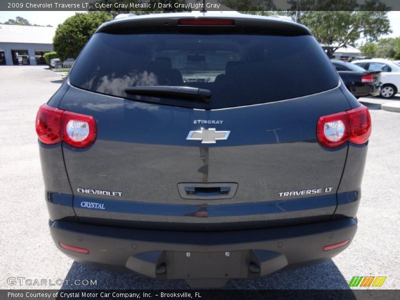 Cyber Gray Metallic / Dark Gray/Light Gray 2009 Chevrolet Traverse LT