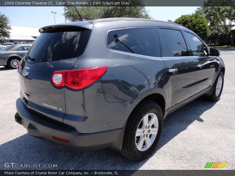 Cyber Gray Metallic / Dark Gray/Light Gray 2009 Chevrolet Traverse LT