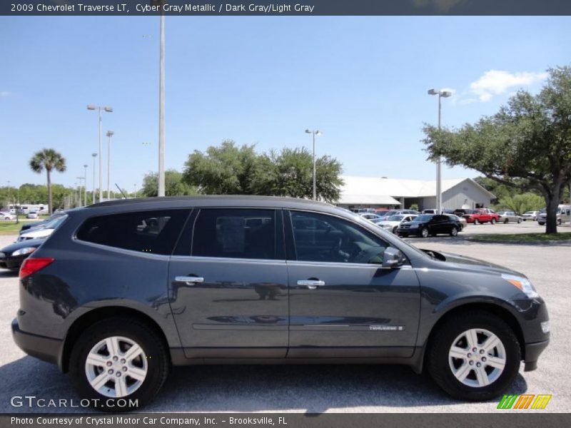 Cyber Gray Metallic / Dark Gray/Light Gray 2009 Chevrolet Traverse LT
