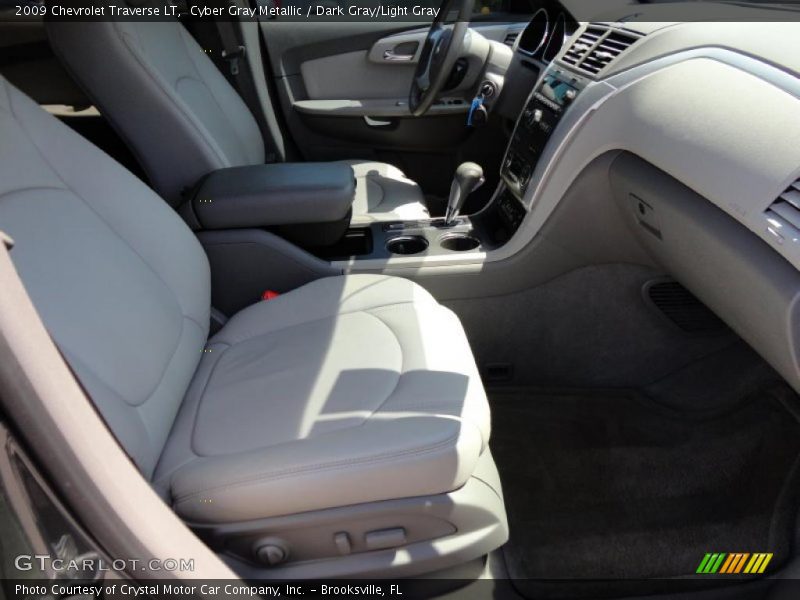 Cyber Gray Metallic / Dark Gray/Light Gray 2009 Chevrolet Traverse LT