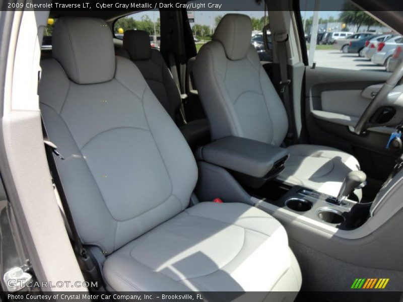 Cyber Gray Metallic / Dark Gray/Light Gray 2009 Chevrolet Traverse LT